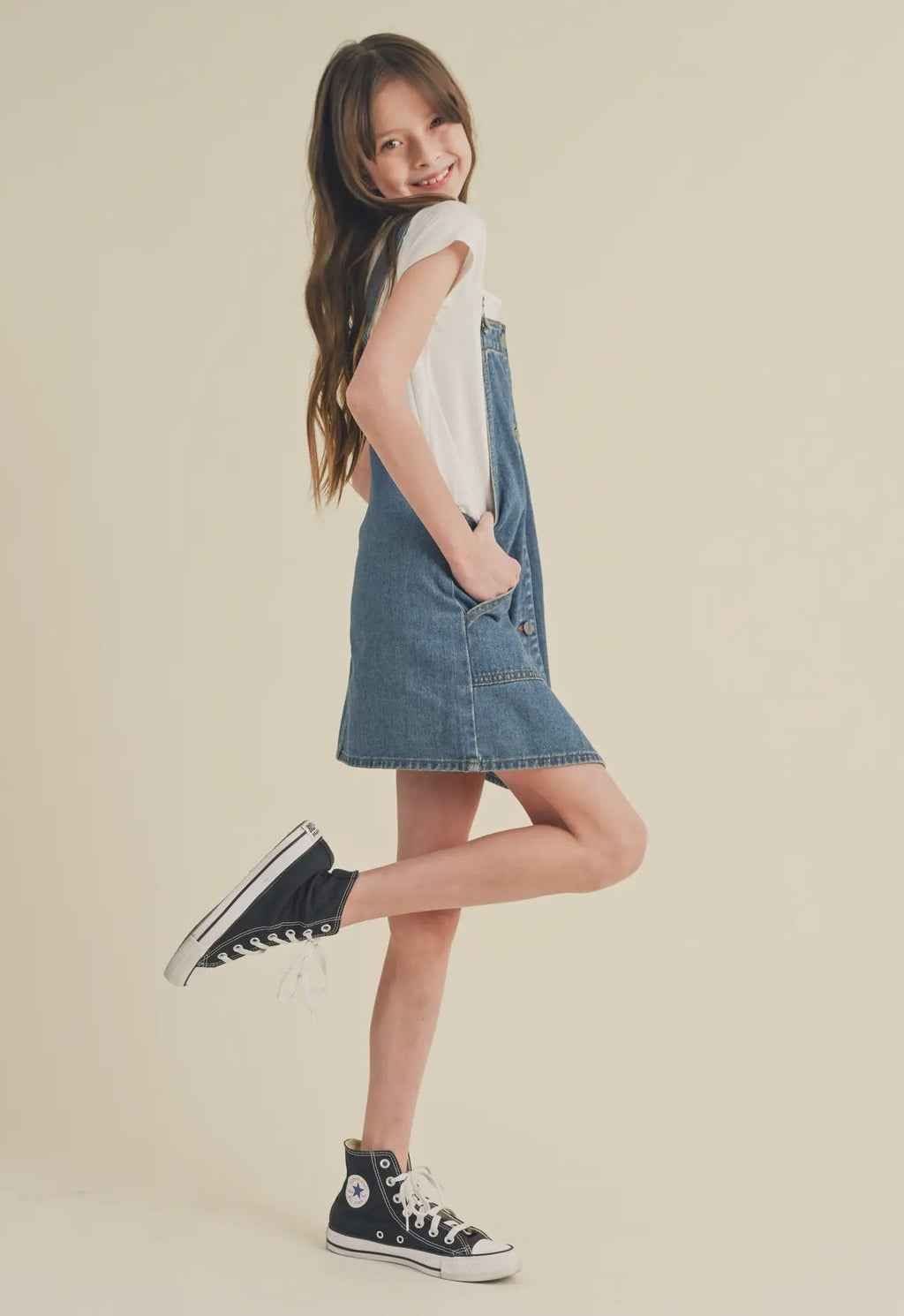 Denim Overall Dress