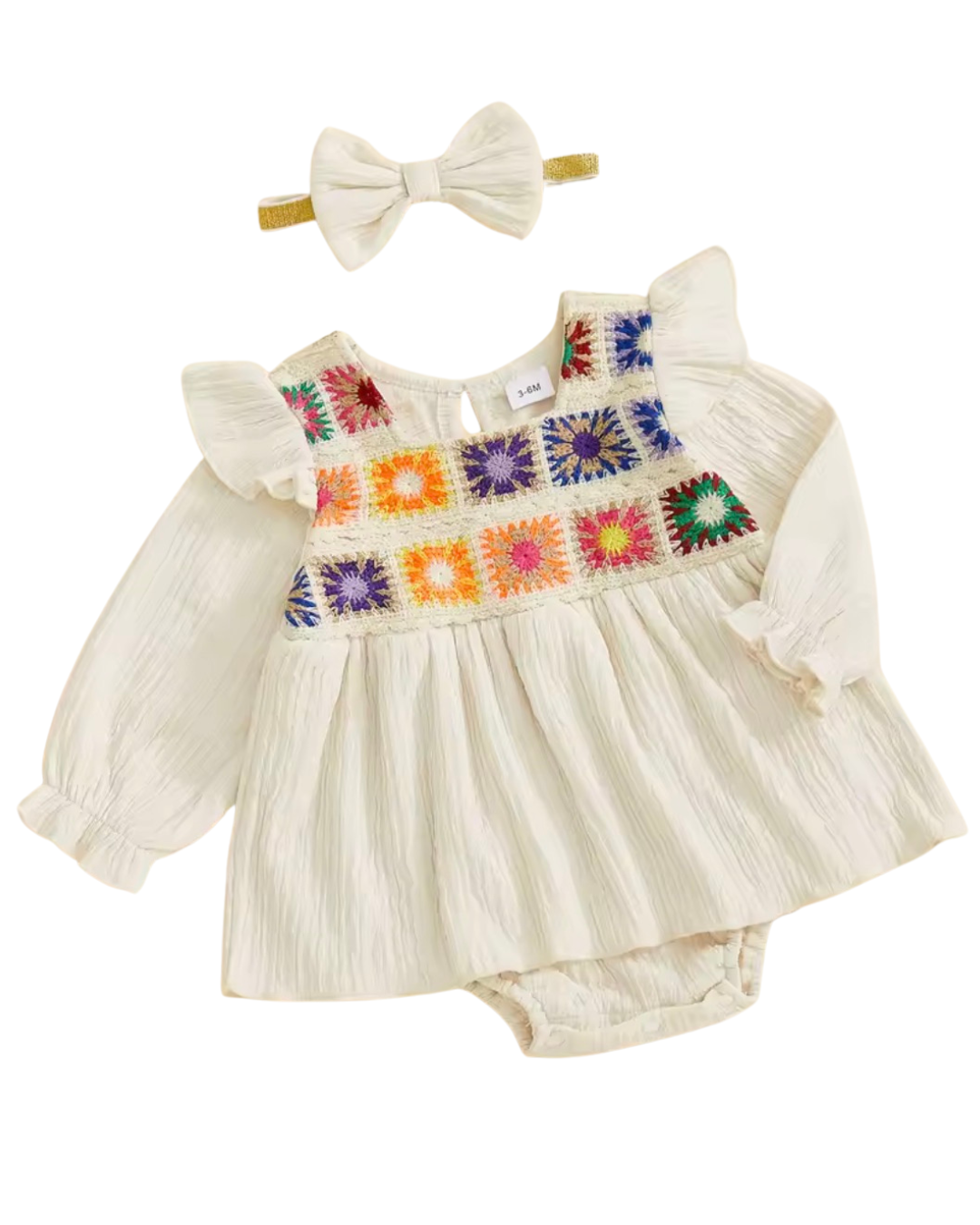 Vibrant Crochet Dress Girls