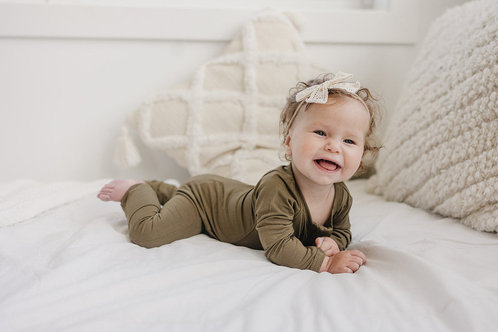 Solid Bamboo Zippy Pajamas - more colors Boys Girls