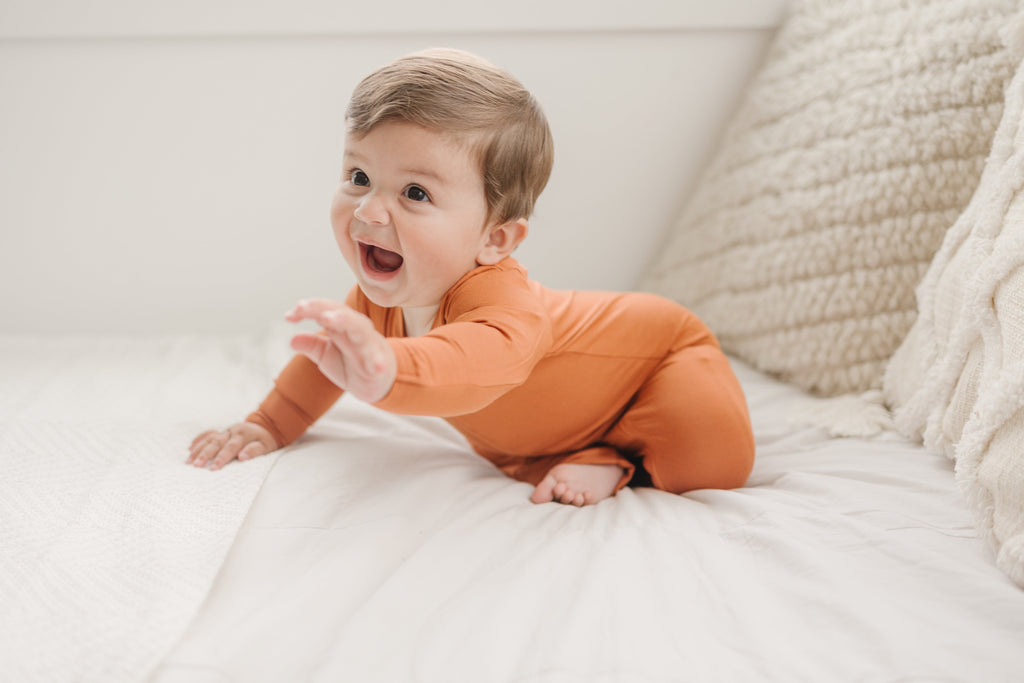 Solid Bamboo Zippy Pajamas - more colors Boys Girls