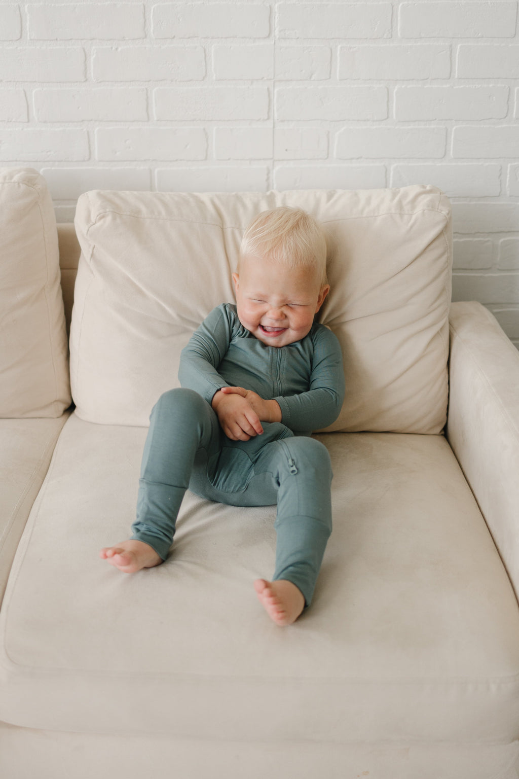 Solid Bamboo Zippy Pajamas - more colors Boys Girls