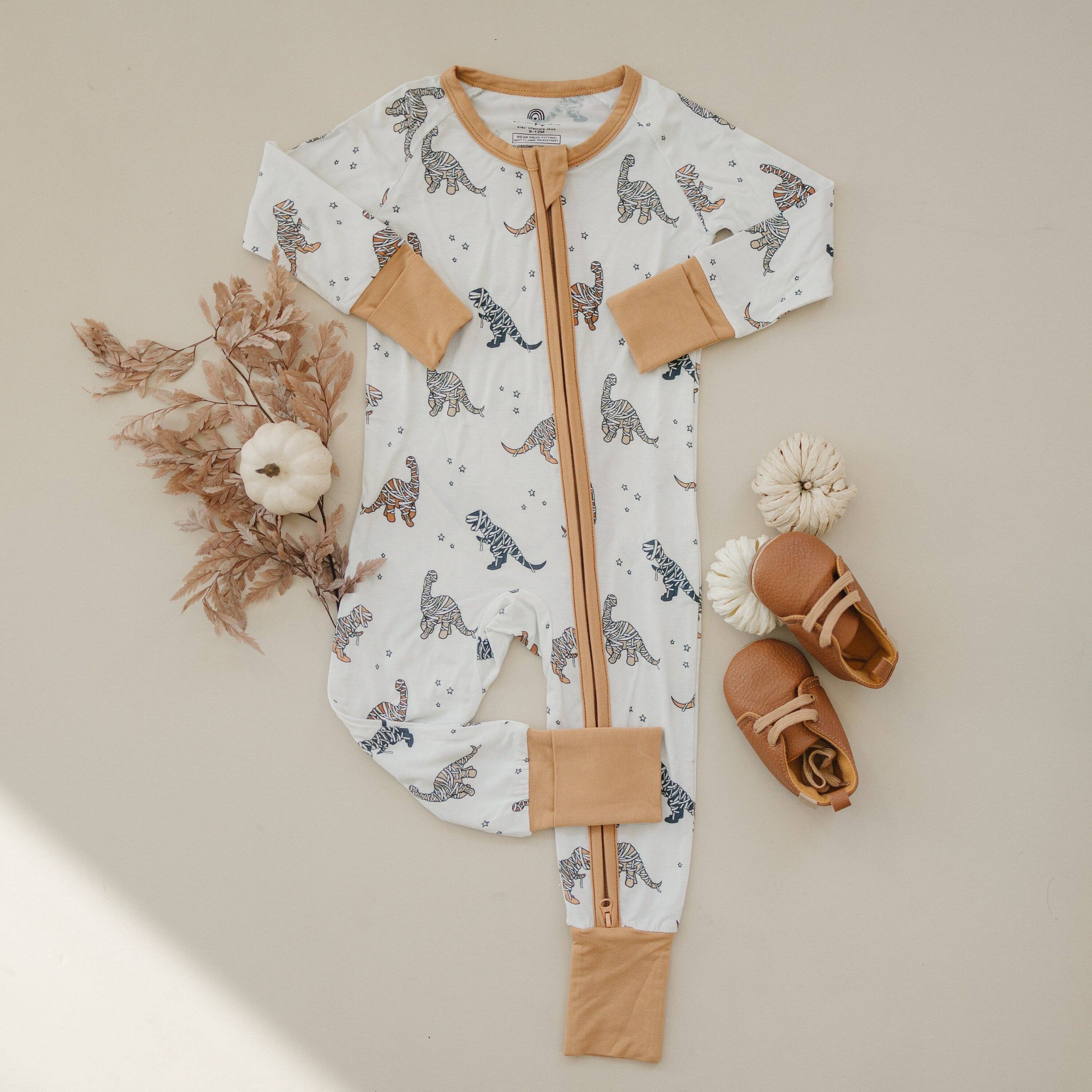 Mummy-Saurus Rex Bamboo Sleeper Boys Girls
