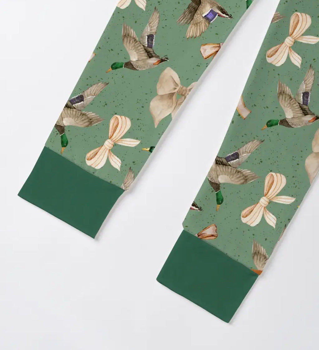 Duck and Bows Print Bamboo Set - Girls