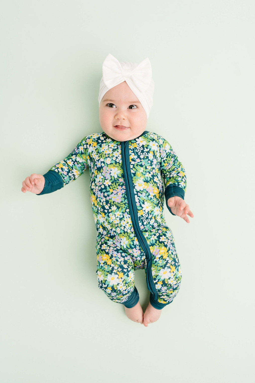 Breezy Floral Bamboo Sleeper Girls