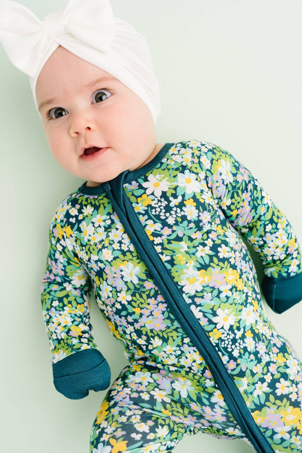 Breezy Floral Bamboo Sleeper Girls
