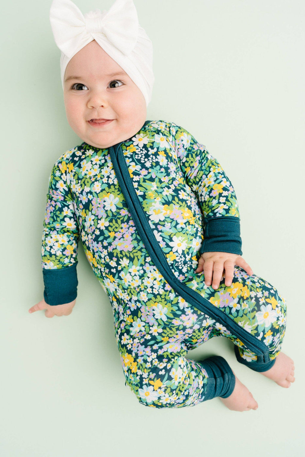 Breezy Floral Bamboo Sleeper Girls
