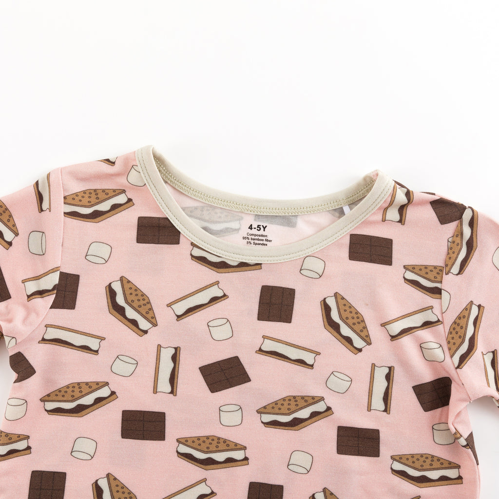S'more to Love (Short PJ Set) - Pink Girls
