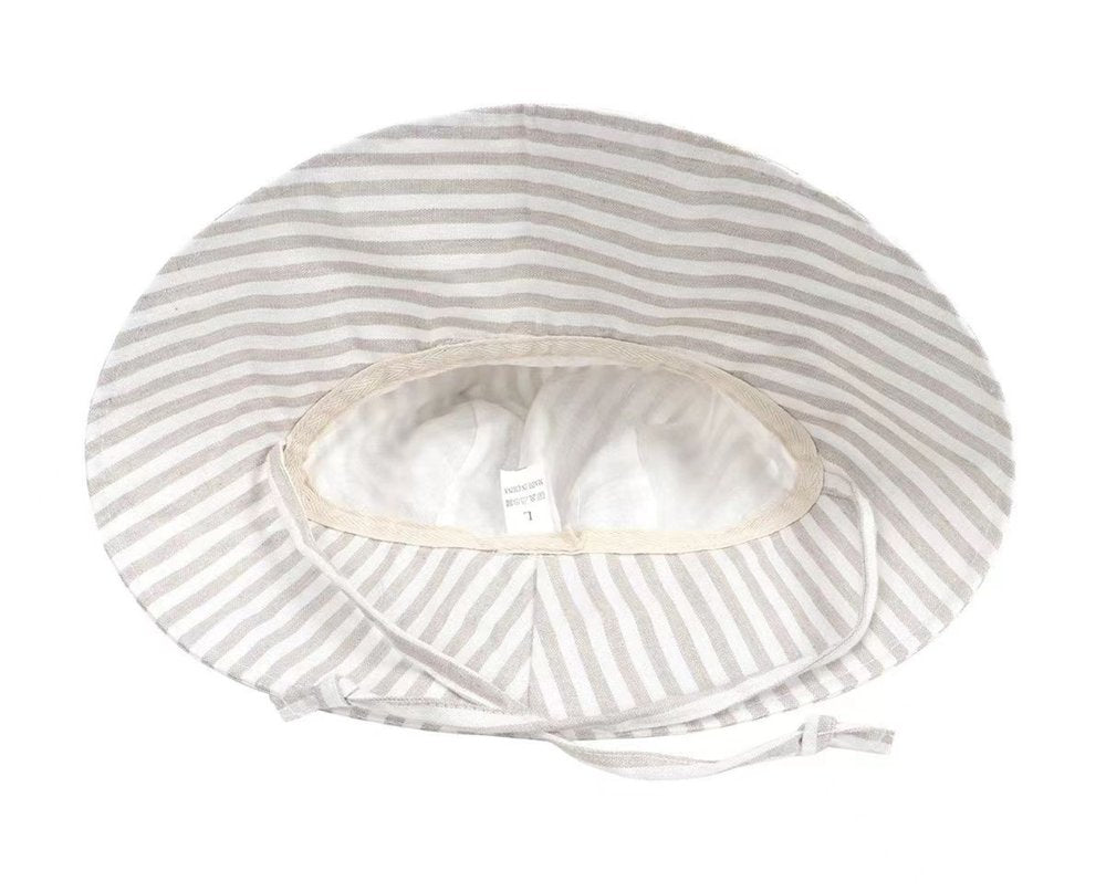 Wide Brim Kids Linen Sun Hat – Breathable UV Protection Toddler Bucket Hat - Baileys Boys Girls