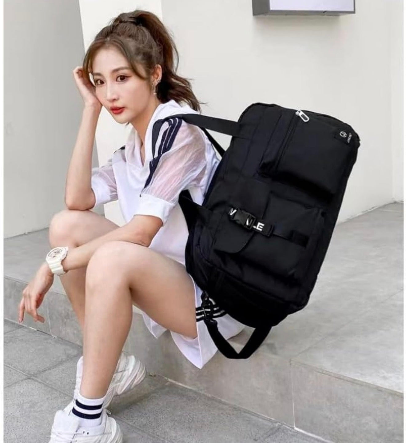 Black Duffle Bag - Used Items