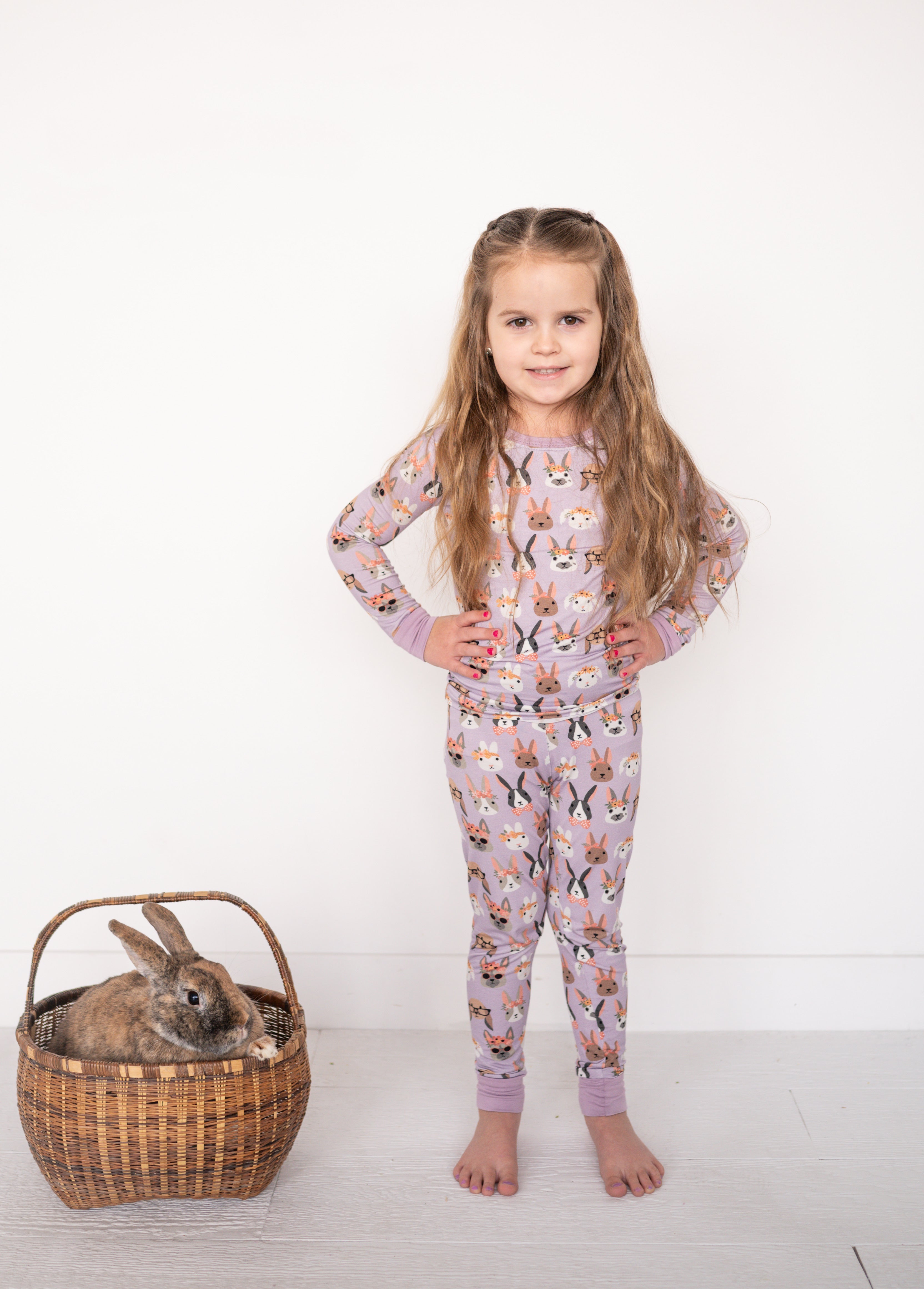 Midsummer Bunnies (Long Sleeve PJ) - Girls