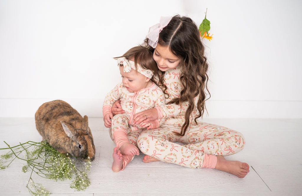 Bows & Bunnies (Long Sleeve PJ) Girls