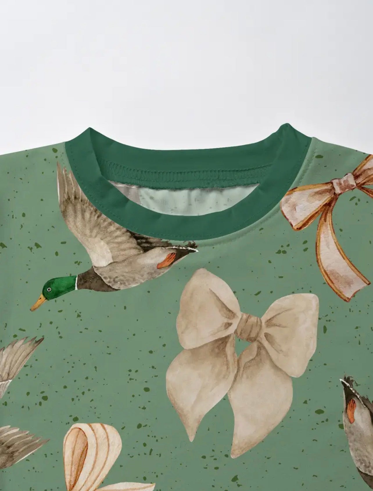 Duck and Bows Print Bamboo Set - Girls