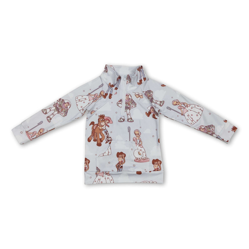 Long sleeves sheep toy baby kids pullover Boys Girls