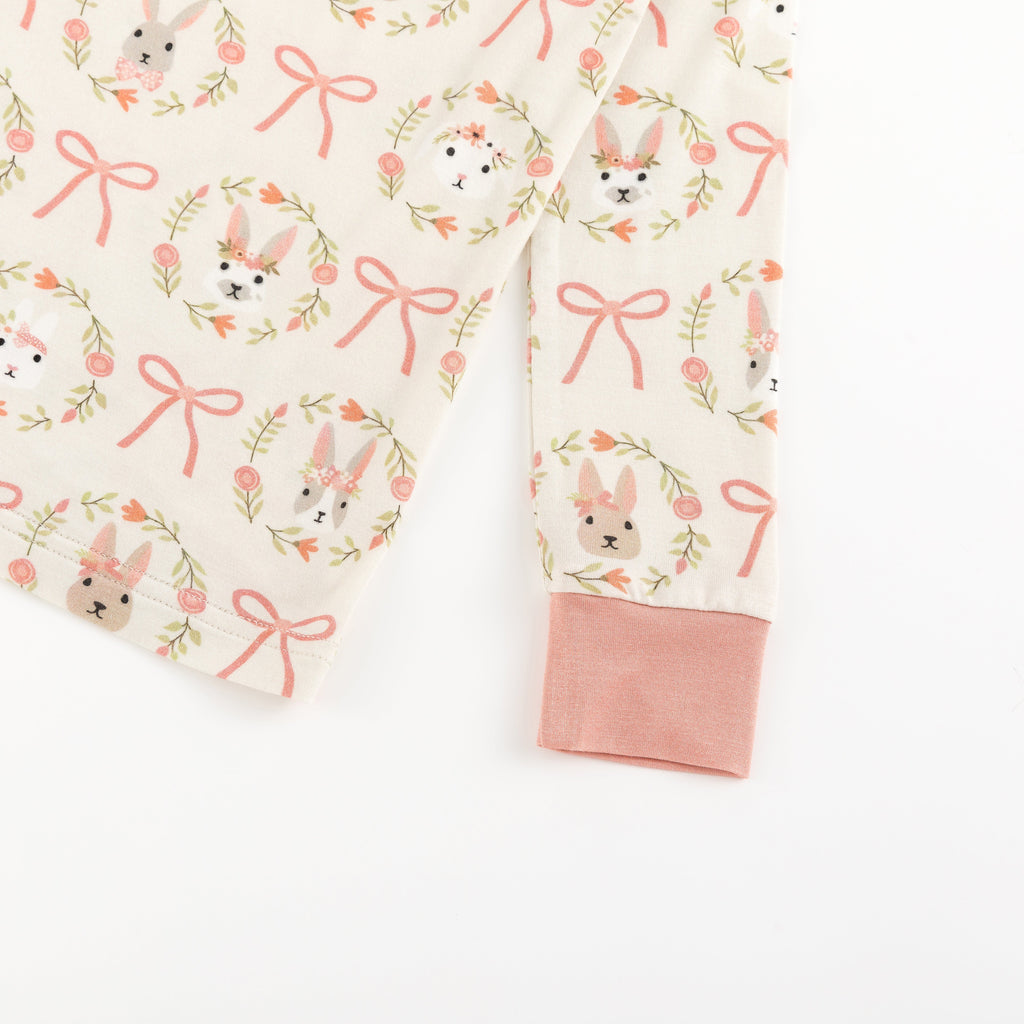 Bows & Bunnies (Long Sleeve PJ) Girls