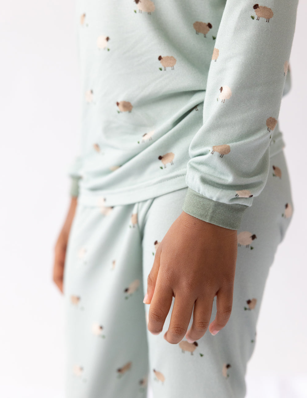 Lamb Bamboo Kids Pajama Set Boys Girls