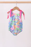 Tropical floral print swimsuit Girls