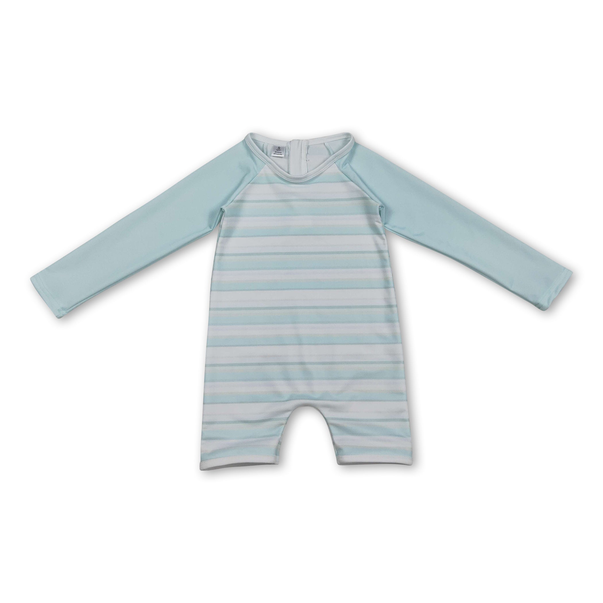 Long sleeves stripe baby boys summer swimsuit