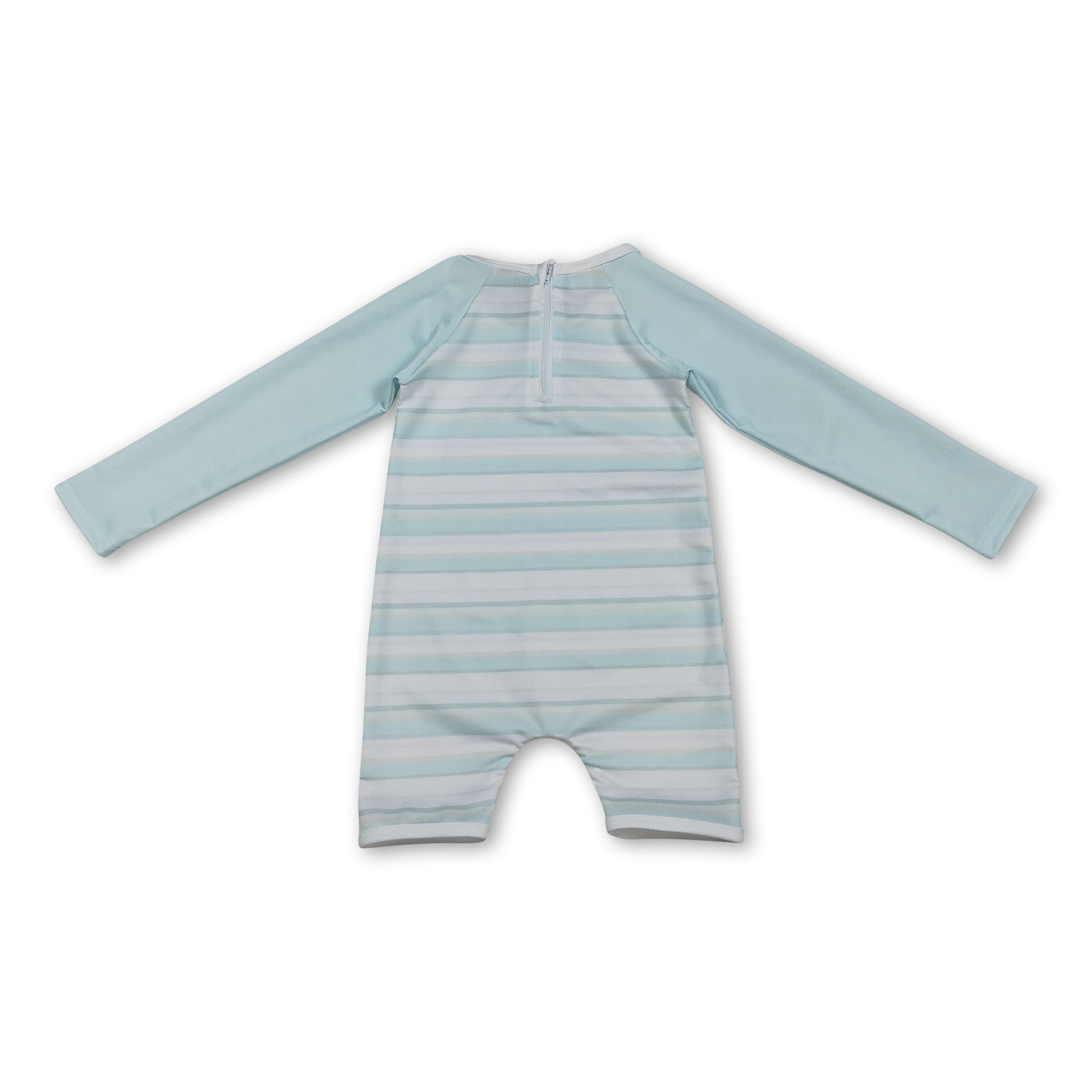 Long sleeves stripe baby boys summer swimsuit