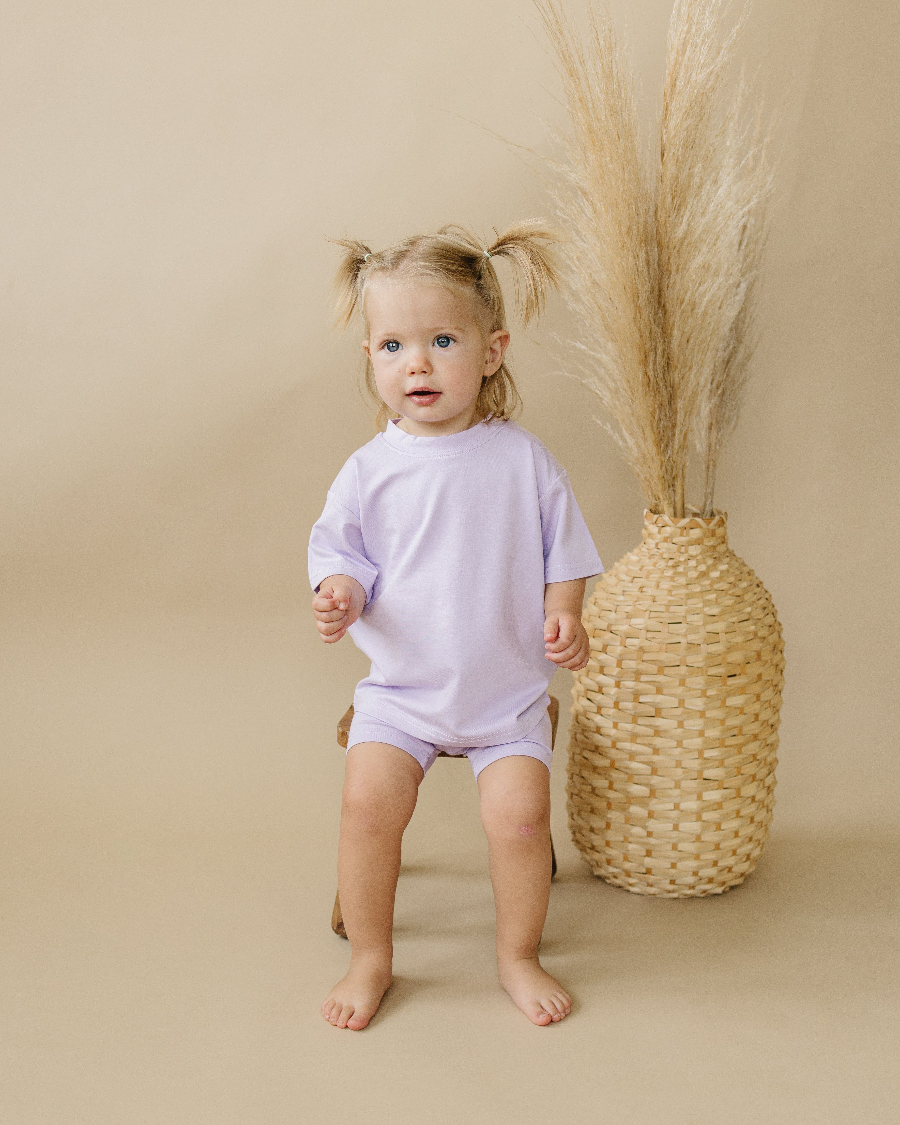 Bamboo Tee & Bike Shorts - sold as separates Boys Girls