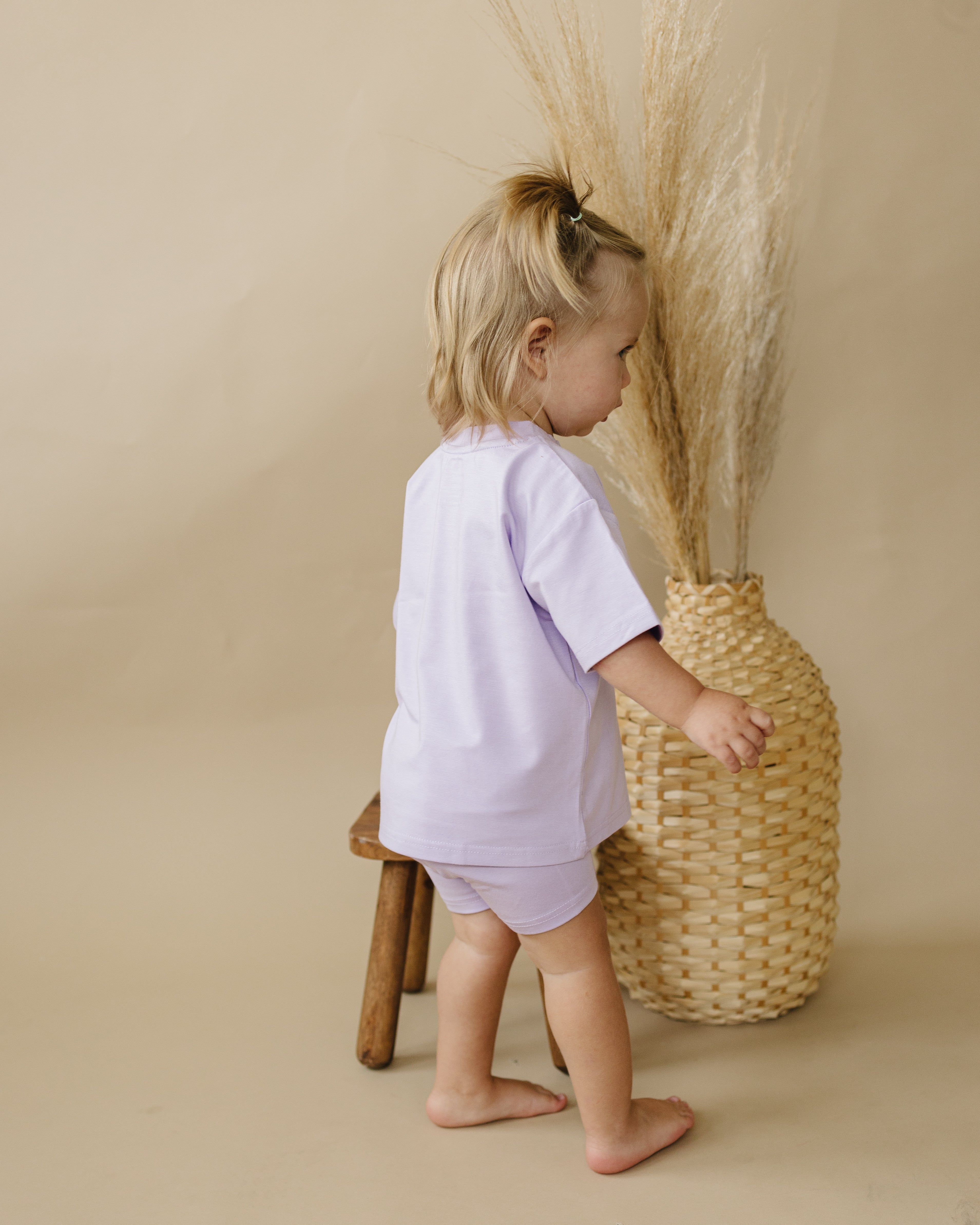 Bamboo Tee & Bike Shorts - sold as separates Boys Girls