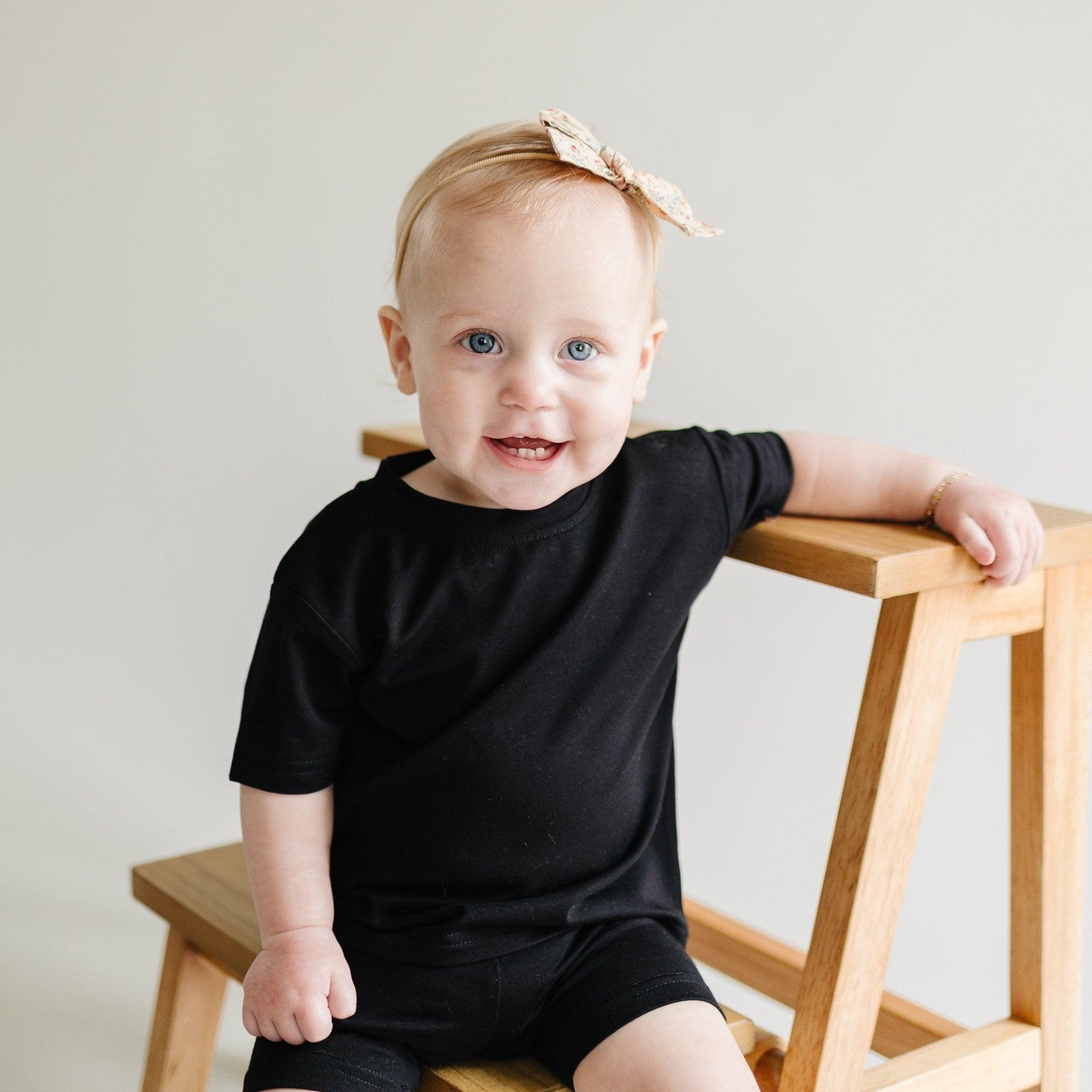 Bamboo Tee & Bike Shorts - sold as separates Boys Girls
