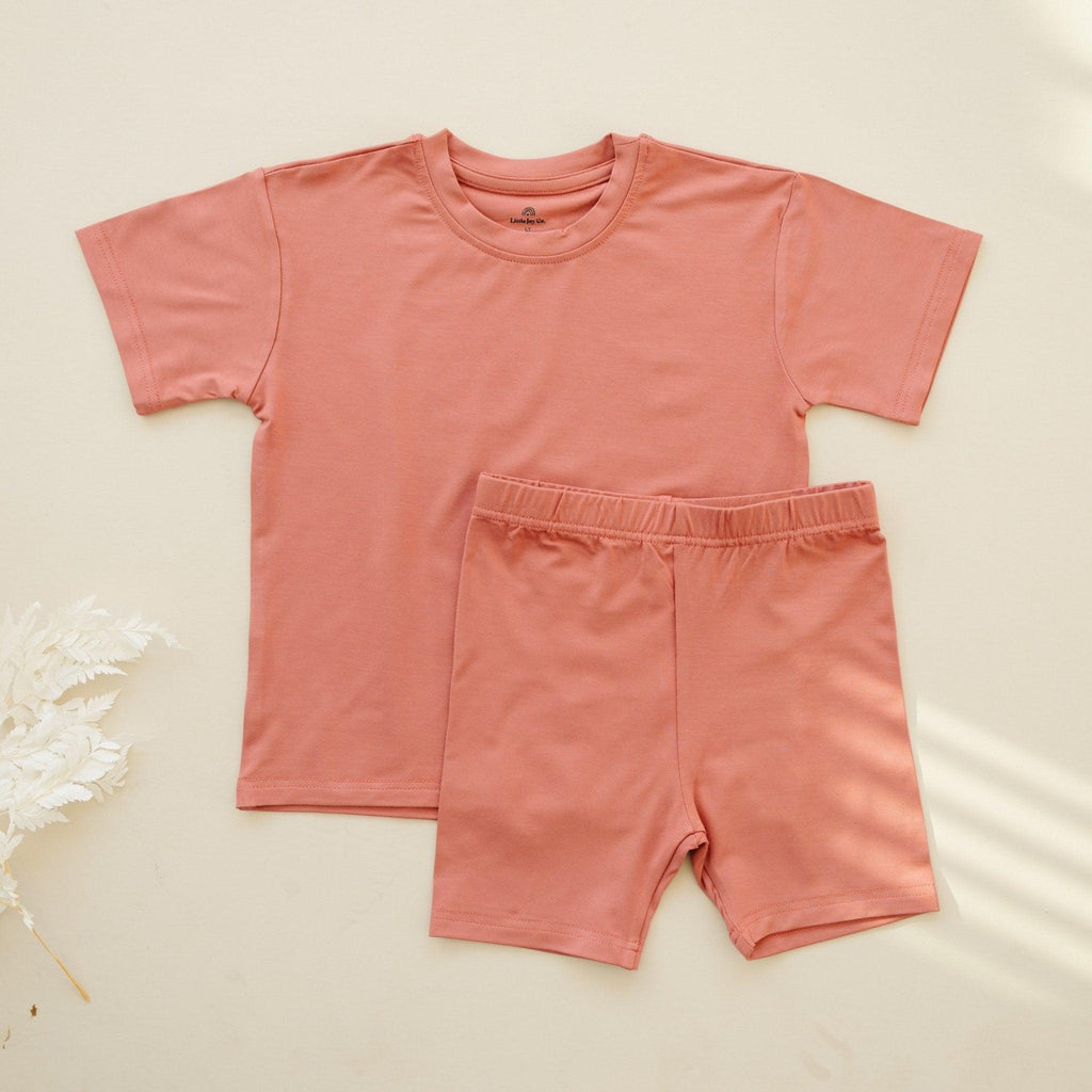 Bamboo Tee & Bike Shorts - sold as separates Boys Girls