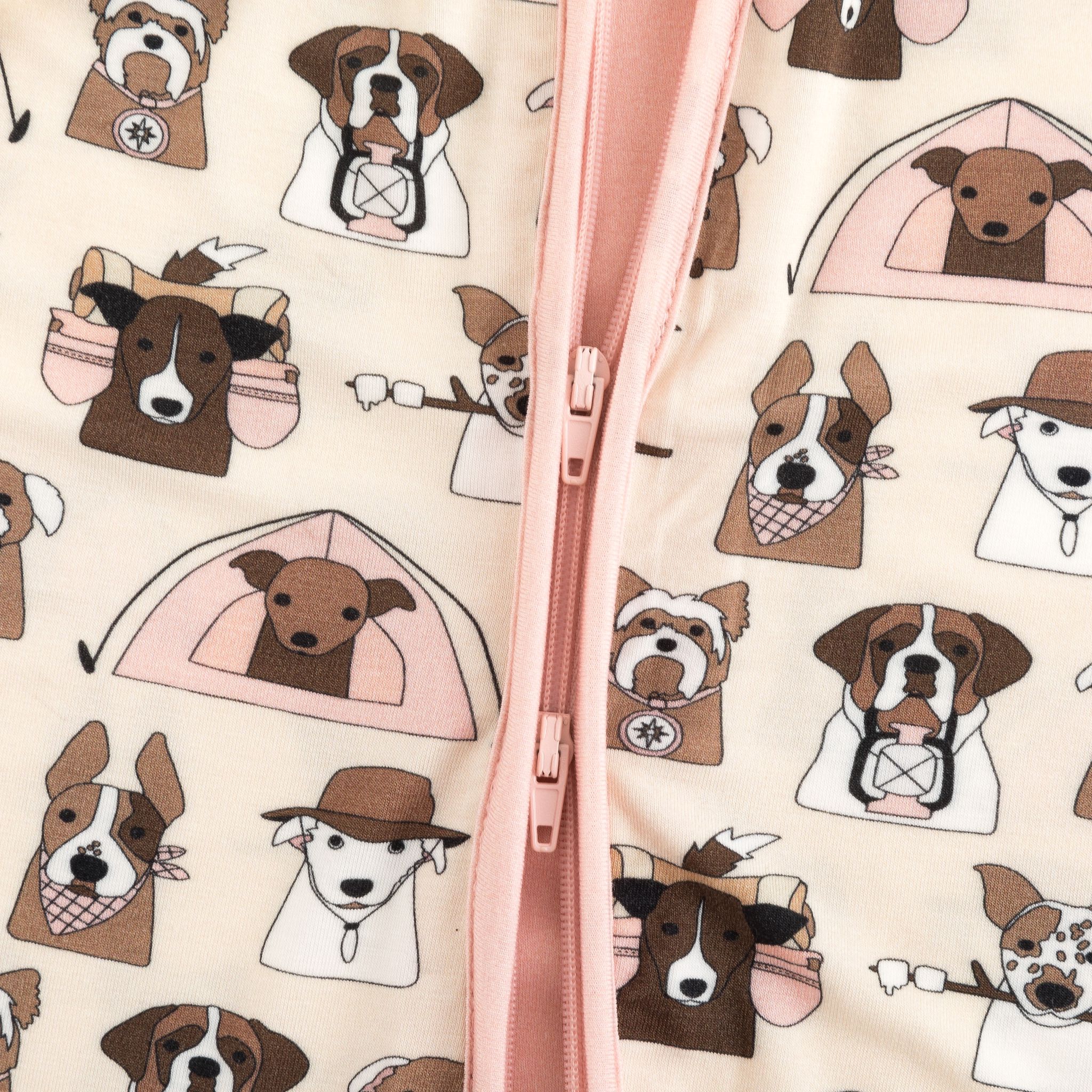 Camp Paws (Romper) - Pink - Girls