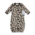 Leopard Print Infant Baby Western Sleep Gown Sleepwear Girls