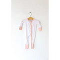 Pink Striped Bamboo Baby Sleeper Girls
